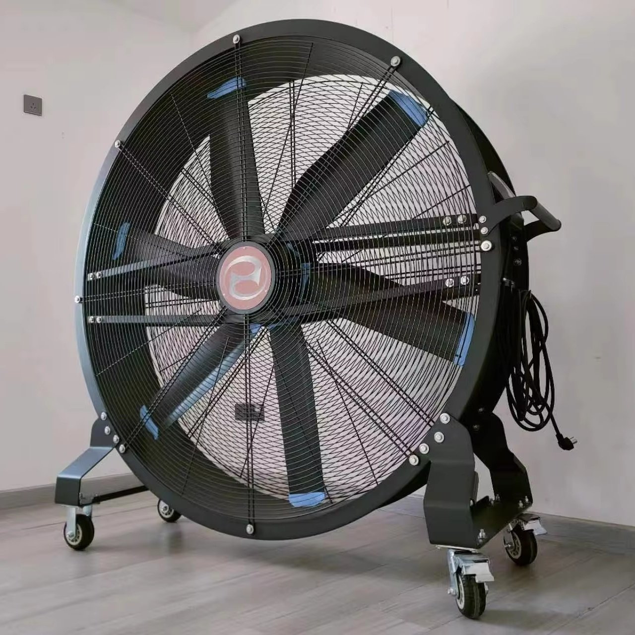 1.5m Industrial High Velocity Drum Fan Cooling Gym Portable Quiet Fan